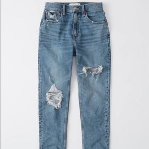 Abercrombie high rise mom jean 25 R